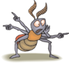 Ant Pointing Clip Art